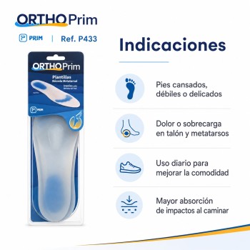PRIM PLANTILLAS BOVEDA METATARSAL TALLA S - P433
