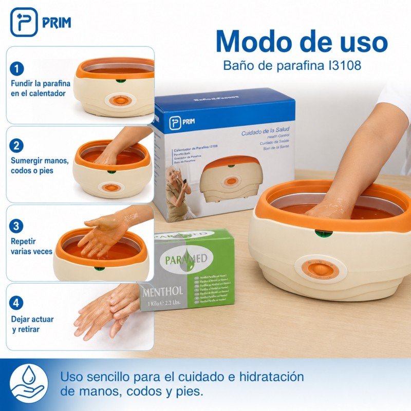 PRIM CALENTADOR DE PARAFINA ORANGE