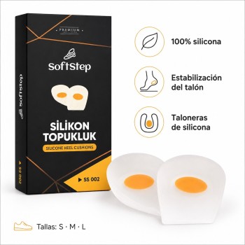 SOFT STEP SILICONE HEEL CUSHION TALLA L