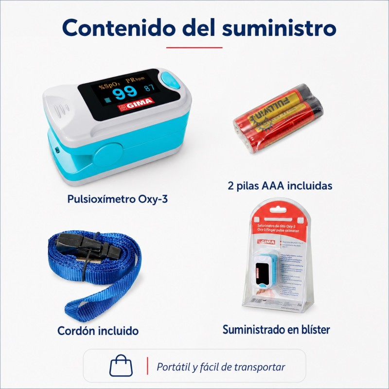 GIMA OXY-3 FINGER OXIMETER