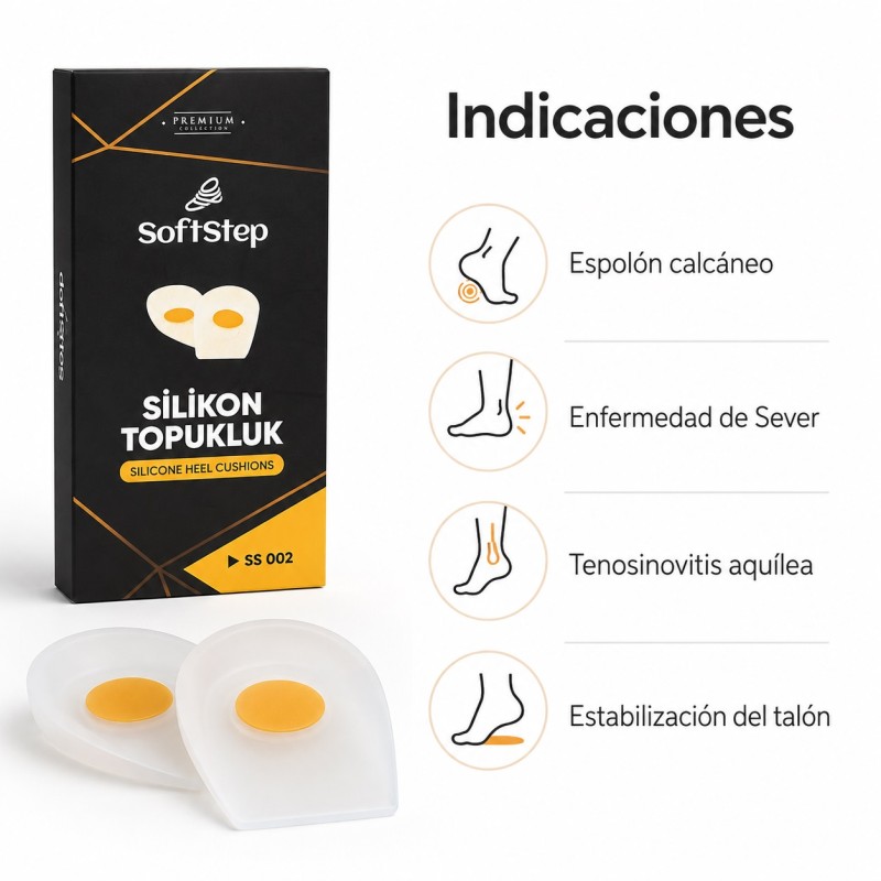 SOFT STEP SILICONE HEEL CUSHION TALLA S