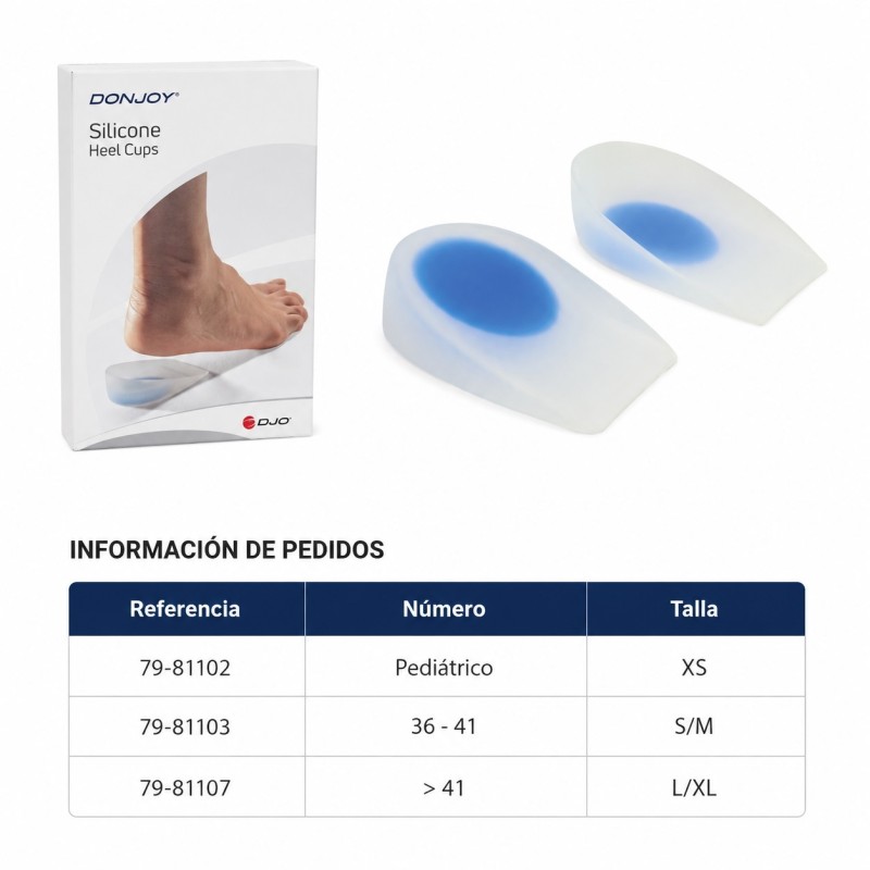 DJO PROTECTOR DE TALON DE SILICONA L/XL | 81-81107