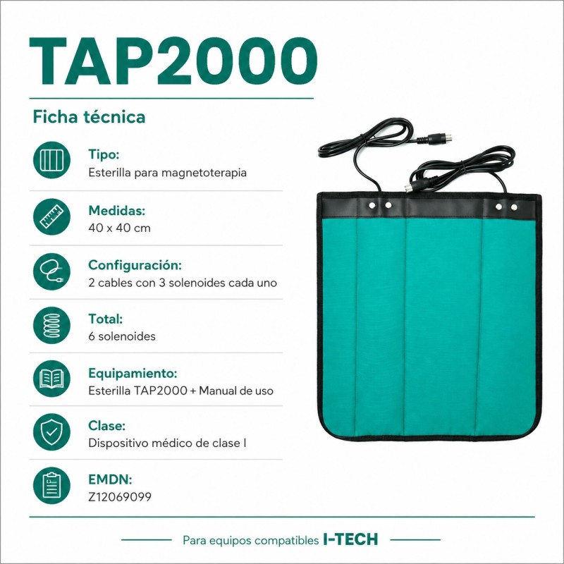 I-TECH PEMF LF THERAPEUTIC CARPET 40X40CM