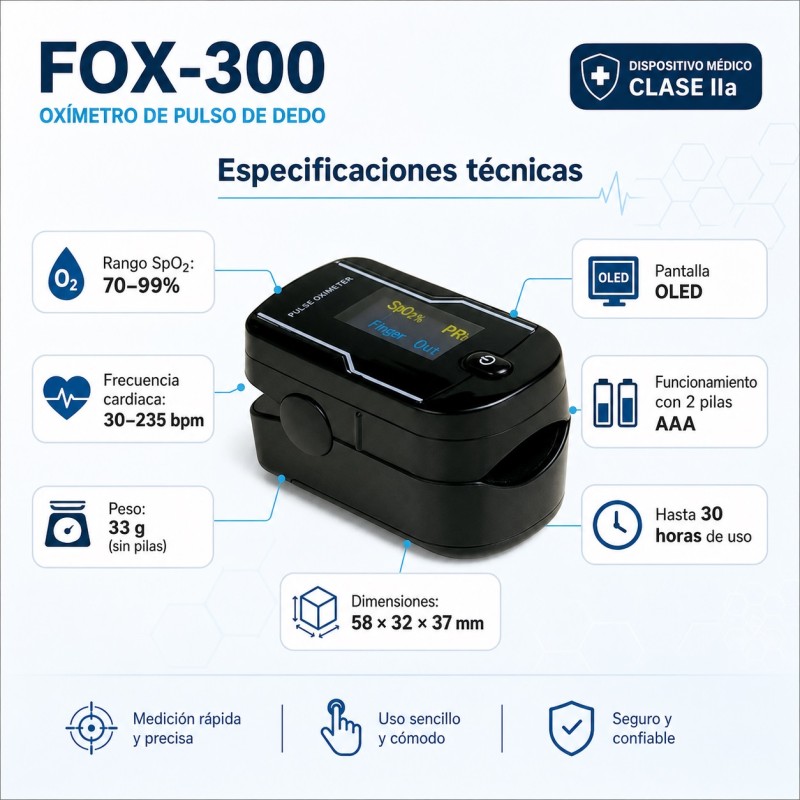 I-TECH PULSIOXIMETRO FOX-300