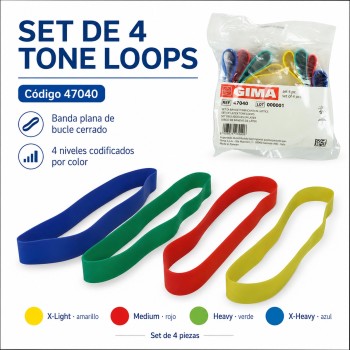 GIMA SET DE BUCLES DE TONO DE LÁTEX | 47040