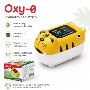 GIMA OXIMETRO DE DEDO PEDIATRICO OXY-0 - tigre