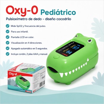 GIMA OXIMETRO DE DEDO PEDIATRICO OXY-0 - COCODRILO