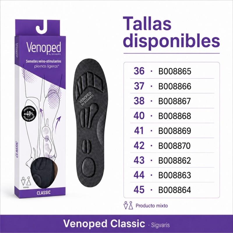 SIGVARIS VENOPED M CLASSIC SEMELLE TALLA 45 GRIS