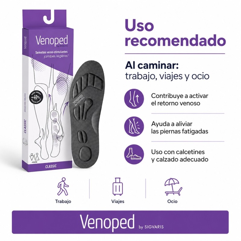 SIGVARIS VENOPED M CLASSIC SEMELLE TALLA 41 GRIS
