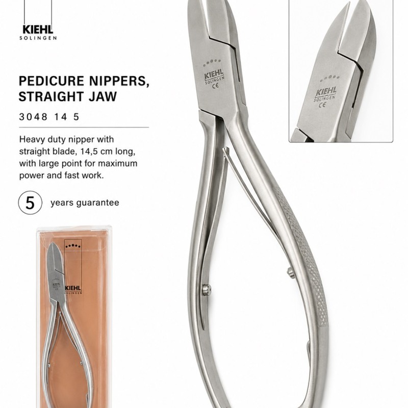 KIEHL ALICATES PARA PEDICURA DE 14 CM RECTOS