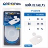 PRIM TALONERAS CON ORIFICIO PARA ESPOLON CALCANEO TALLA M - P453