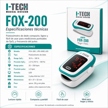I-TECH FOX-200 - pulsioxímetro de dedo