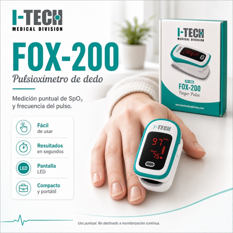 I-TECH FOX-200 - pulsioxímetro de dedo