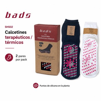 BADS CALCETINES TERAPEUTICOS TERMICOS AZUL T36-40 2UDS